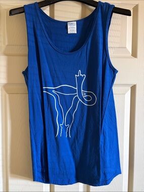 Port & Company Royal Blue Graphic Tank Top